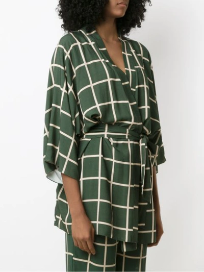 Shop Adriana Degreas Short Shirt Dress - Green