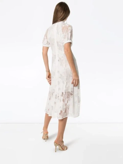 Shop Beaufille Levine Lace Midi Dress In White