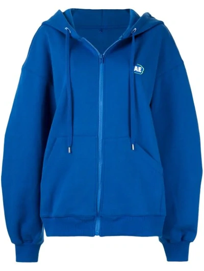 Shop Ader Error Klassische Kapuzenjacke In Blue