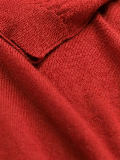 Shop Rick Owens V-neck Cashmere Sweater In Red