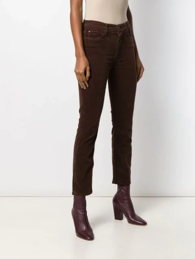 Shop Mother Dazzler Corduroy Trousers In Brown