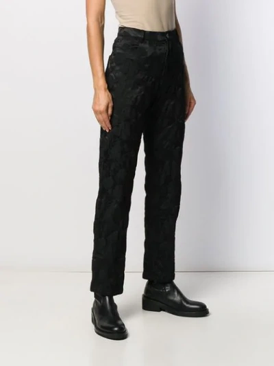 Shop Ann Demeulemeester Sadie High Rise Trousers In Black