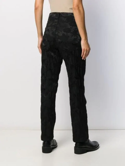 Shop Ann Demeulemeester Sadie High Rise Trousers In Black