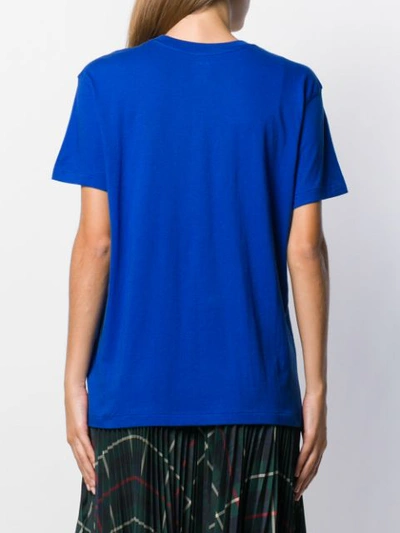 Shop Polo Ralph Lauren Embellished Logo T-shirt In Blue