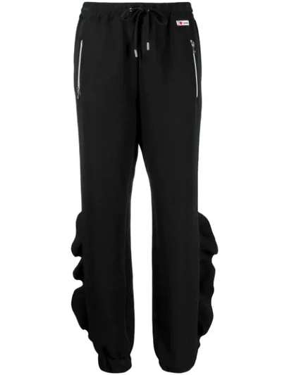 Shop Giamba Drawstring Track Trousers In Black