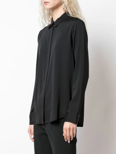 Shop The Row Petah Concealed Button Shirt In Black