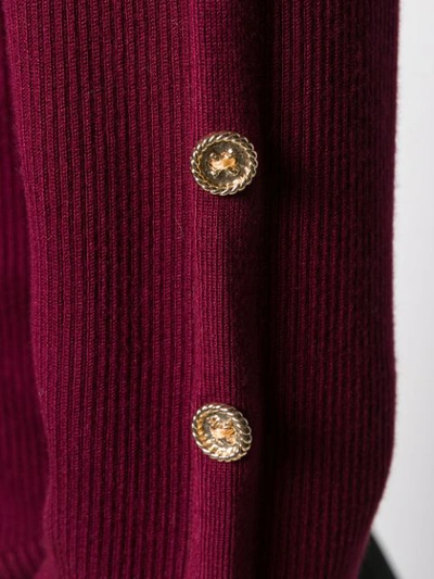 Shop Edward Achour Paris Button Embellished Jumper In Red