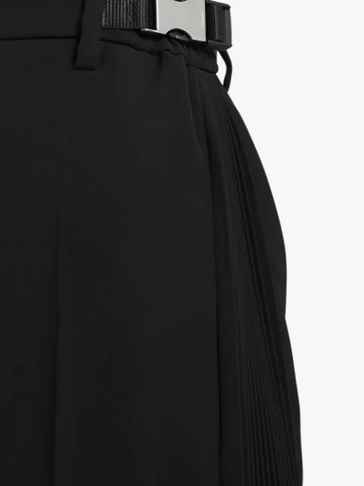 Shop Prada Wide-leg Shorts In Black
