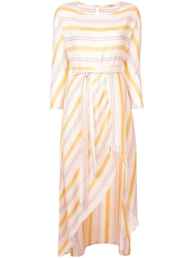 Shop Lemlem Zerit Slit Front Dress In Yellow