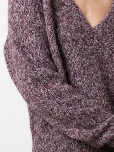 Shop Theory V-neck Jumper In Purple