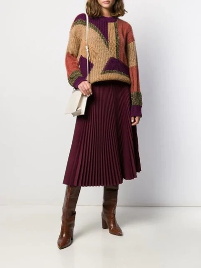 Shop Roberto Collina Color-block Knit Sweater In Brown