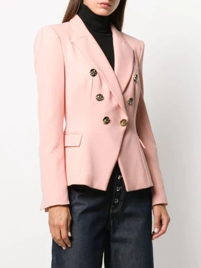 ELISABETTA FRANCHI 双排扣夹克 - 粉色