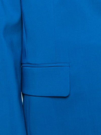 Shop Mm6 Maison Margiela Contrast Lapel Blazer In Blue