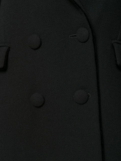 Shop Hebe Studio Double Breasted Jacket In Black