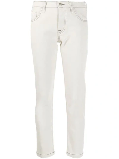 Shop Andrea Ya'aqov High Rise Skinny Jeans In White