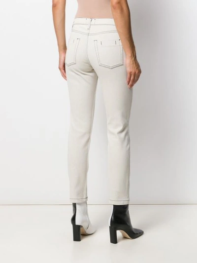 Shop Andrea Ya'aqov High Rise Skinny Jeans In White