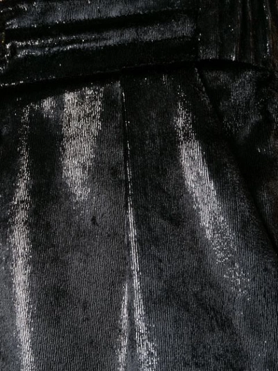 Balmain Schimmernde Hose Mit Kordelzug In Black