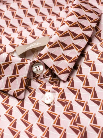 Shop Altea Geometric Print Shirt In Pink