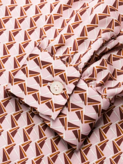 Shop Altea Geometric Print Shirt In Pink