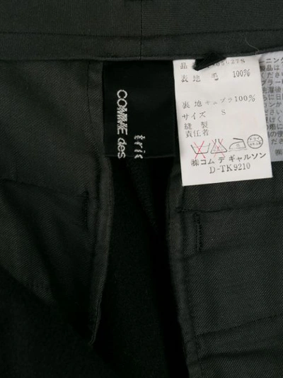 Pre-owned Comme Des Garçons 1980s Straight Cropped Trousers In Black