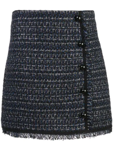 Shop Veronica Beard Mirabelle Tweed Skirt In Blue