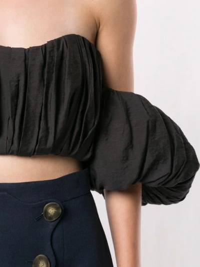 Shop Acler Suki Off-shoulder Bodice In Black