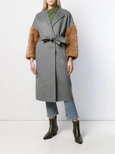 Shop Ava Adore Edith Single Breasted Coat In Grey