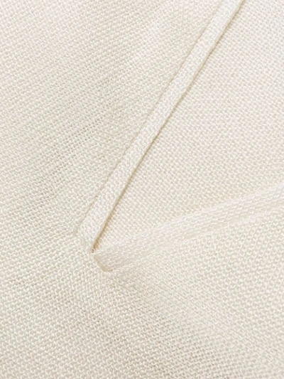Shop Jacquemus Asymmetric Mini Skirt In White