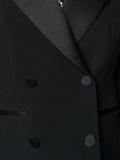 Shop Ermanno Scervino Double-breasted Slim Blazer In Black