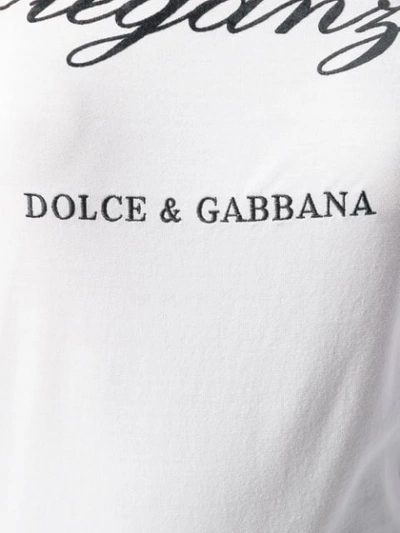 Shop Dolce & Gabbana Eleganza T-shirt In White