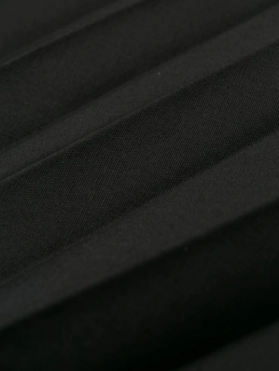 Shop Sacai Pleated Flared Skirt In Black