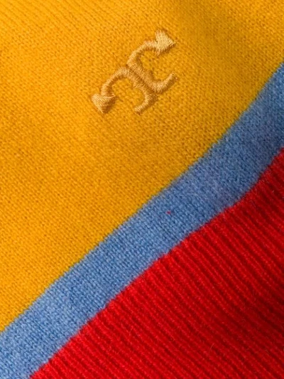 Shop Tory Burch Striped Knit Sweater In Blushing / 951