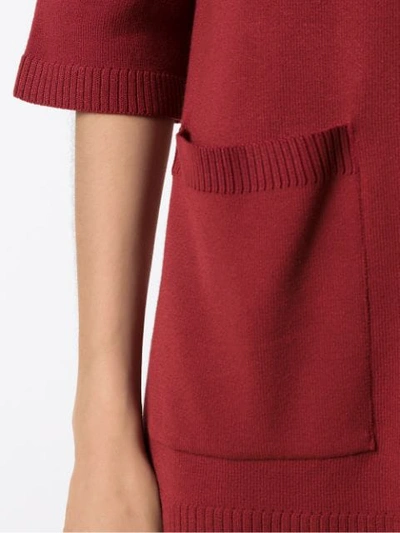 Shop Alcaçuz Norma Knit Blouse In Red