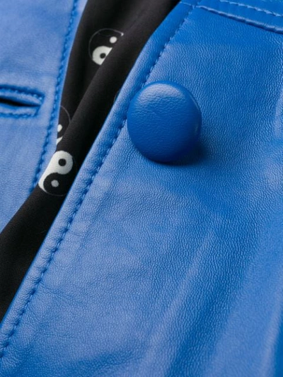 Shop Saks Potts Foxy Single-breasted Coat In Blue