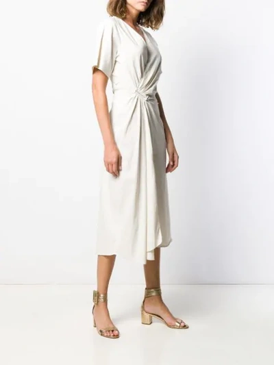 Shop A.l.c Wrap-effect Dress In White