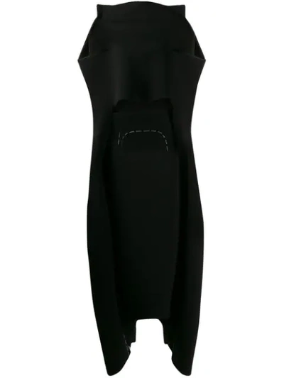 Shop Maison Margiela Exposed Stitch Jumpsuit In Black