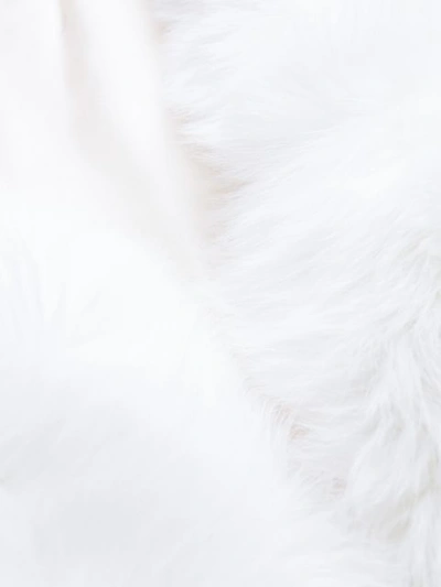 Shop Yves Salomon Sleeveless Fur Vest In White