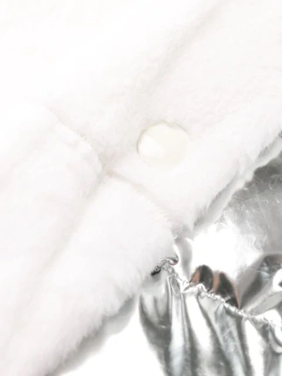 Shop Yves Salomon Reversible Oversized Coat In White