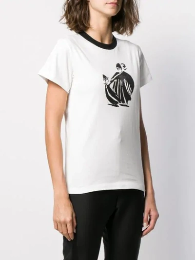 Shop Lanvin Mother And Child Print T-shirt In White