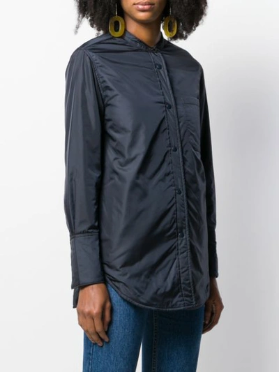 Shop Aspesi Fitted Short Jacket In Blue