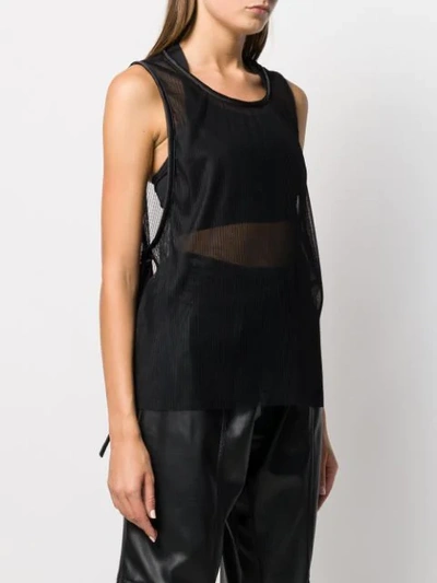 Shop 032c Mesh Panelled Vest In Black