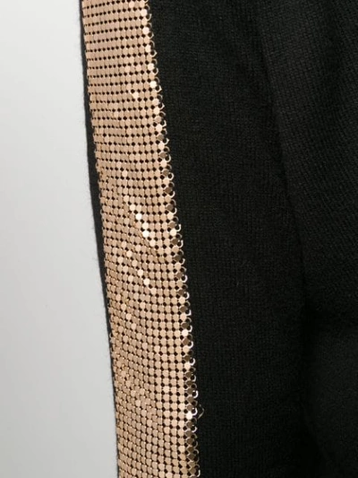 Shop Pinko Embellished Knit Cardigan In Black