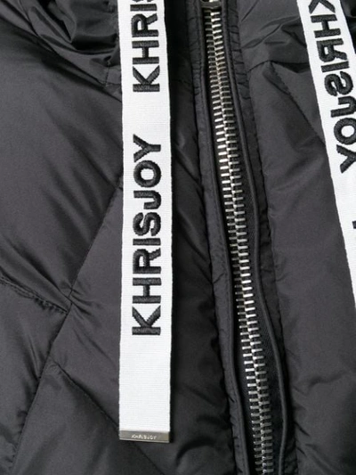 Shop Khrisjoy Cropped Puffer Jacket - Black