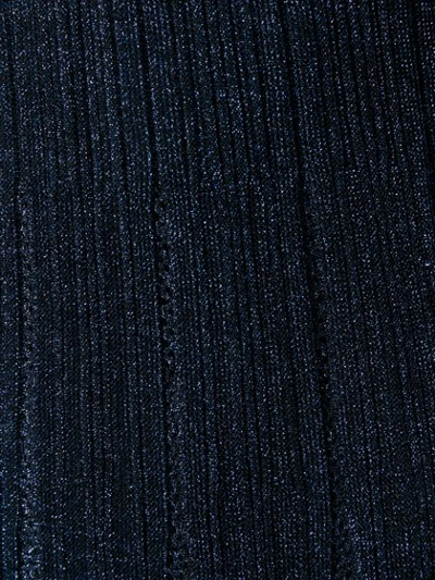Shop M Missoni Halterneck Knit Maxi Dress In Blue