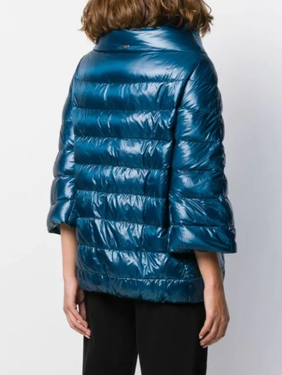 Shop Herno Iconic Sofia Quilted Jacket In 9020 Avio