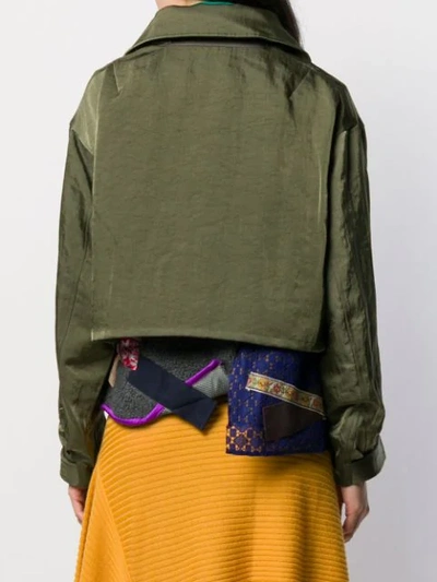 Shop Kolor Jacke Im Deconstructed-look In Green