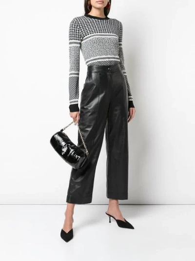 Shop Jason Wu Patterned Sweatshirt In Black/star White