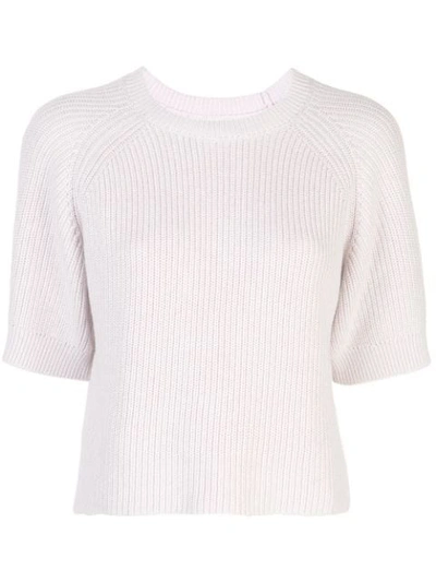 Shop Apiece Apart Ribbed Knit Jumper In Purple