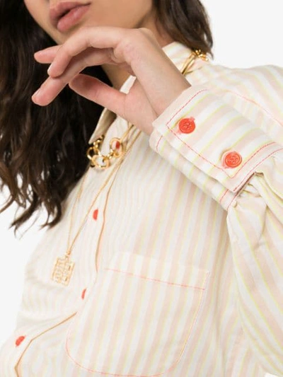Shop Sies Marjan Button-down Striped Shirt In Neutrals