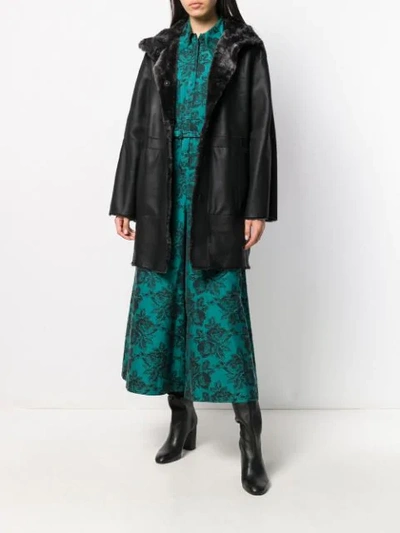 Shop Drome Mid-length Coat In 800 Black